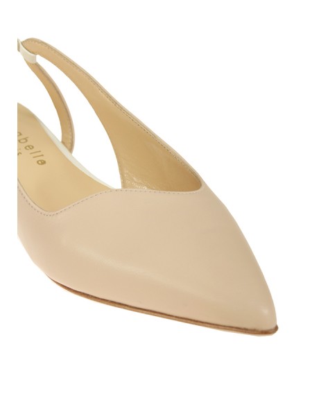 Scarpa Isabelle Paris Slingback Nudo/Bianco
